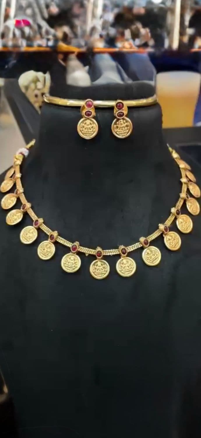 Cute Kasu Necklace Set