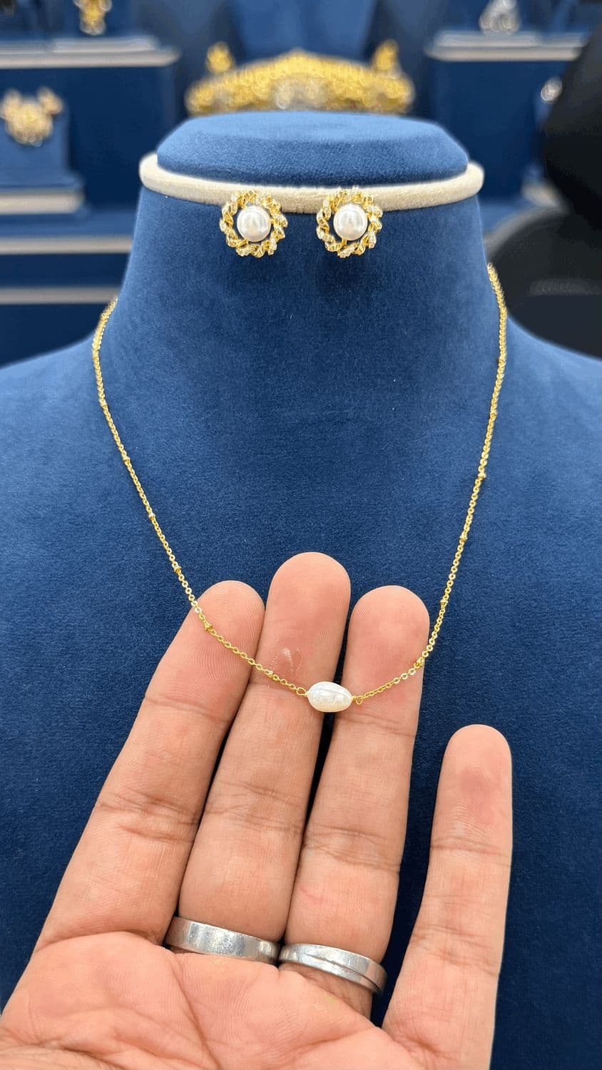 Simple Chain with Earings