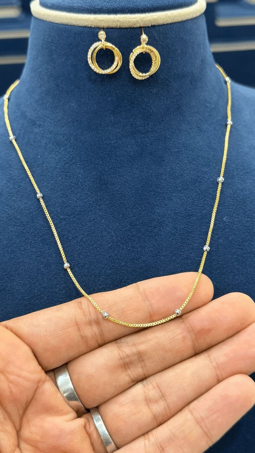 Chain with Cute Earings