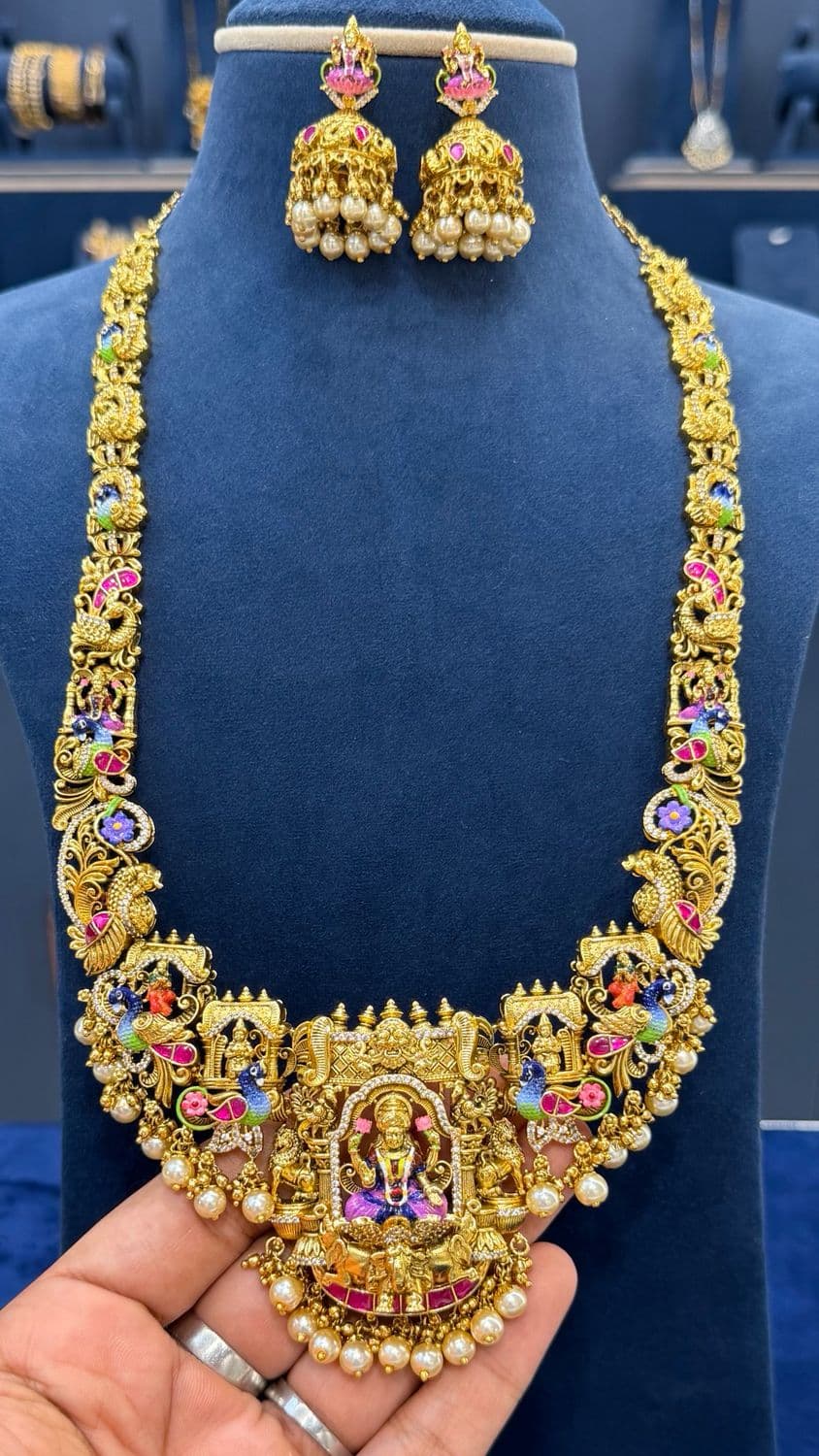 Meenakari Jadau Long Haar