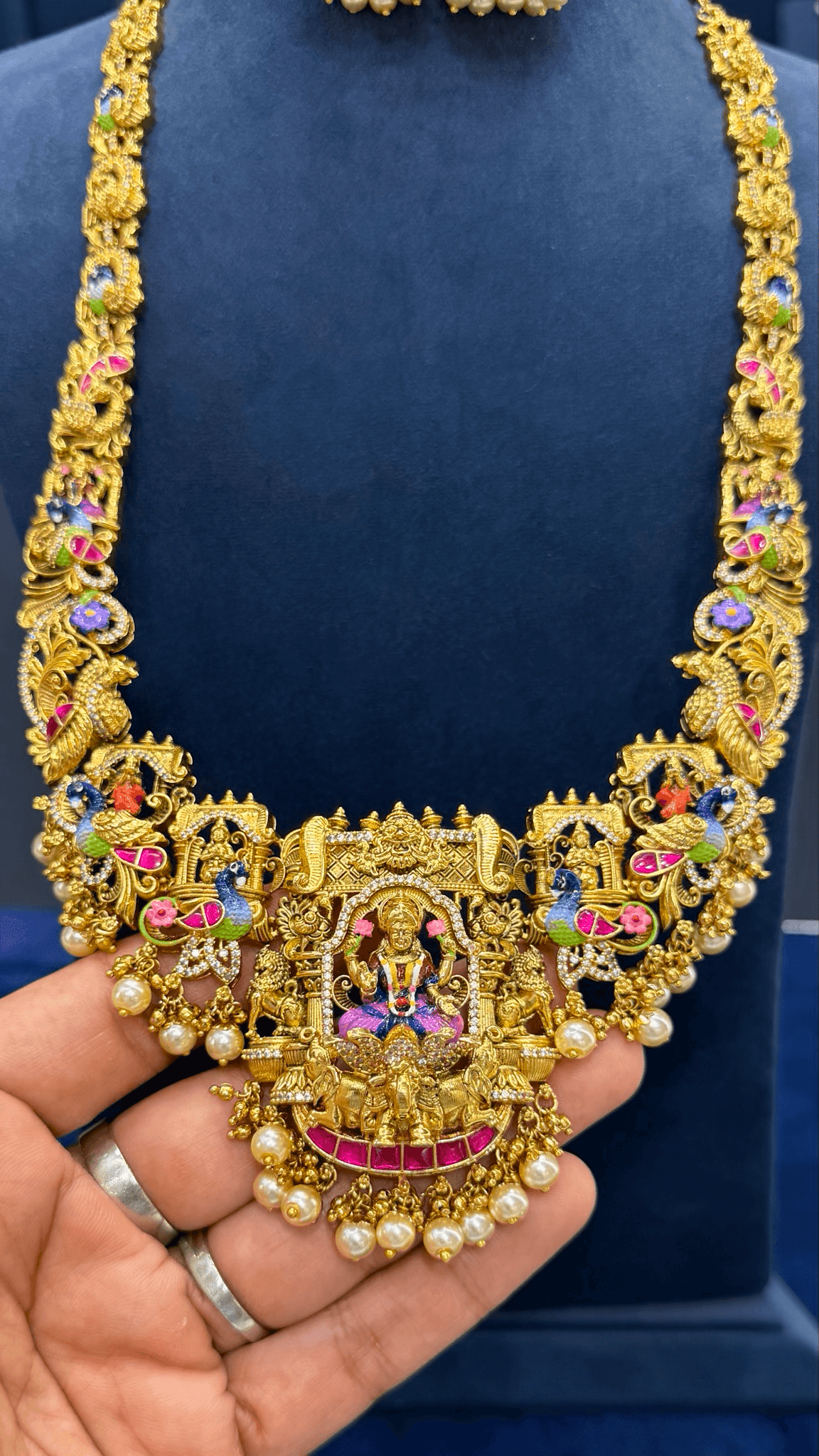 Meenakari Jadau Long Haar