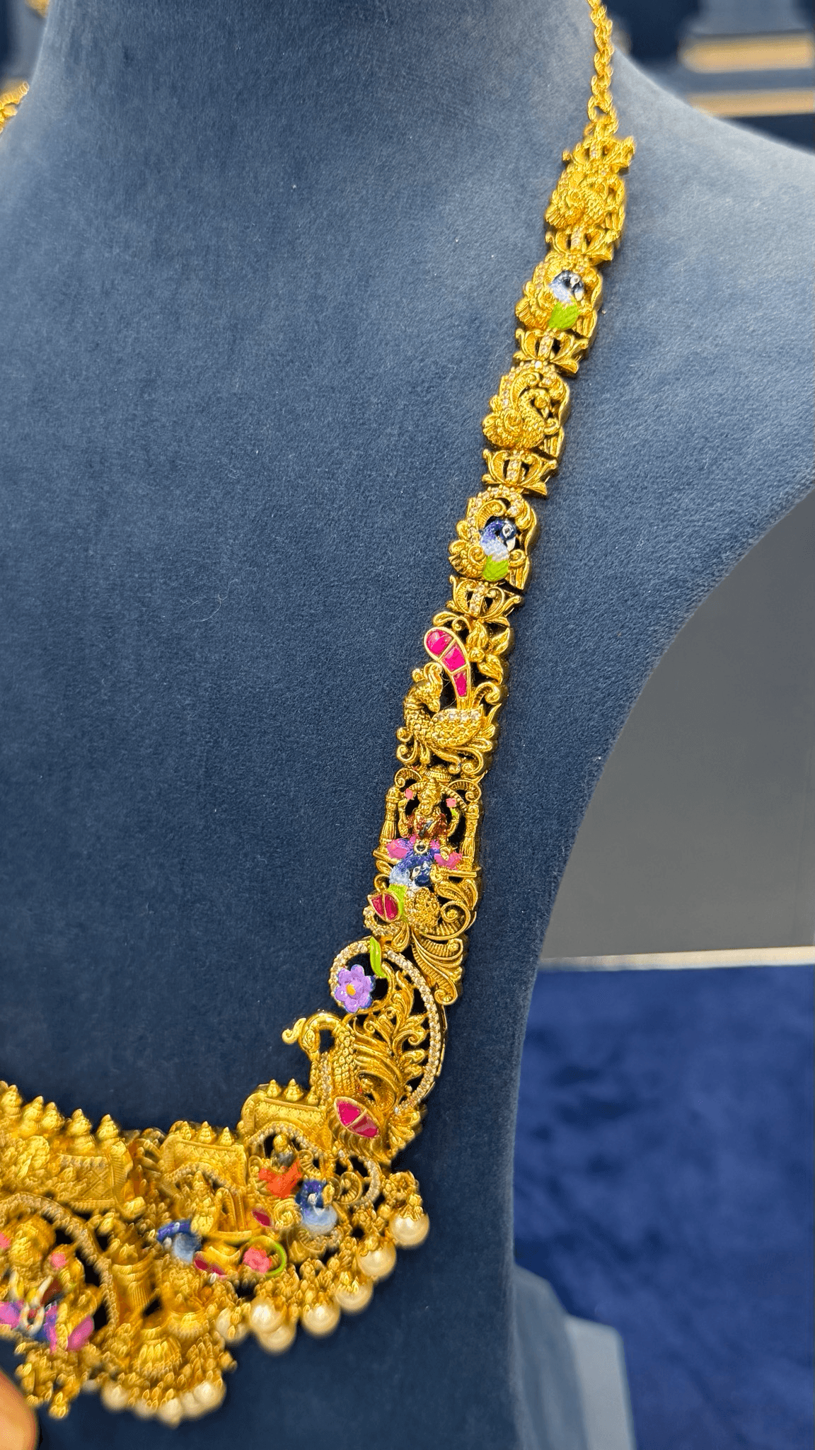 Meenakari Jadau Long Haar