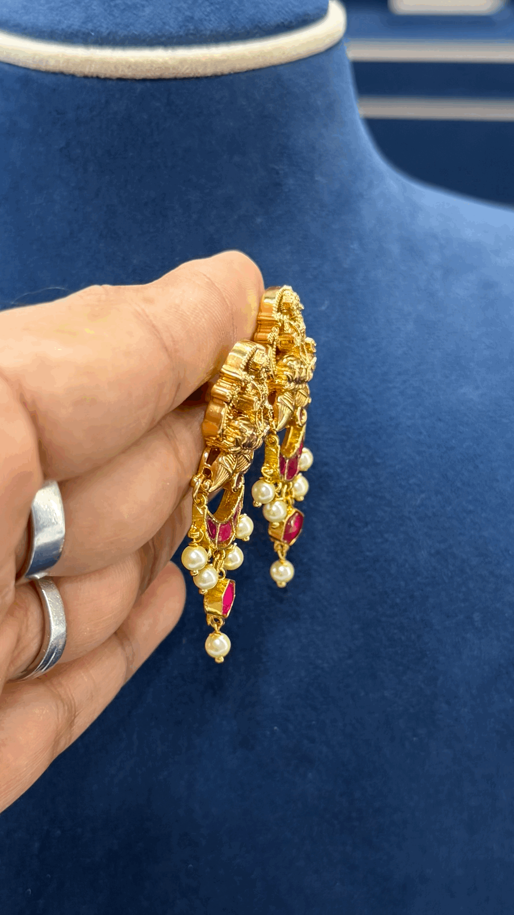Lakshmi Devi Jadau Earings