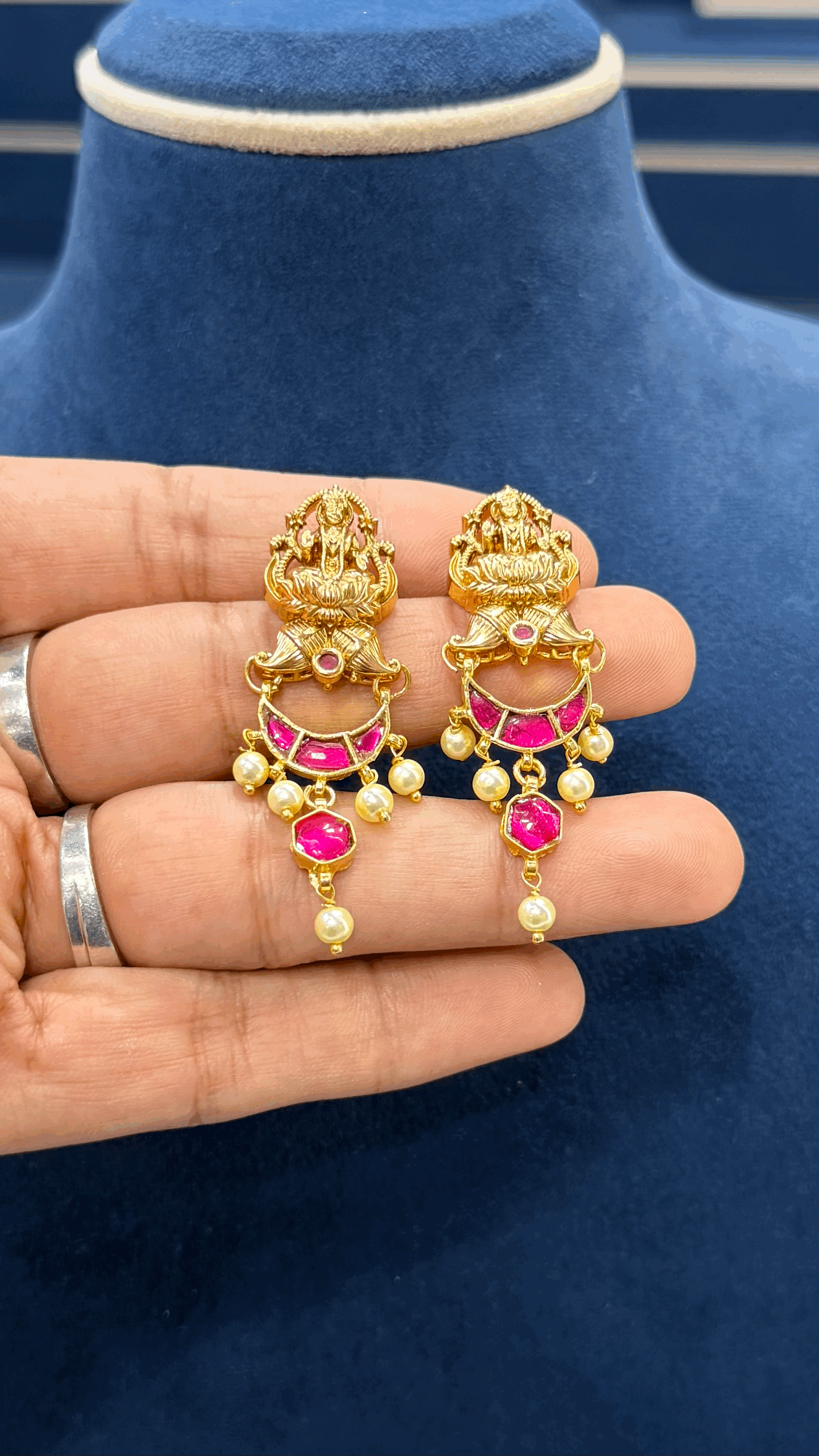 Lakshmi Devi Jadau Earings