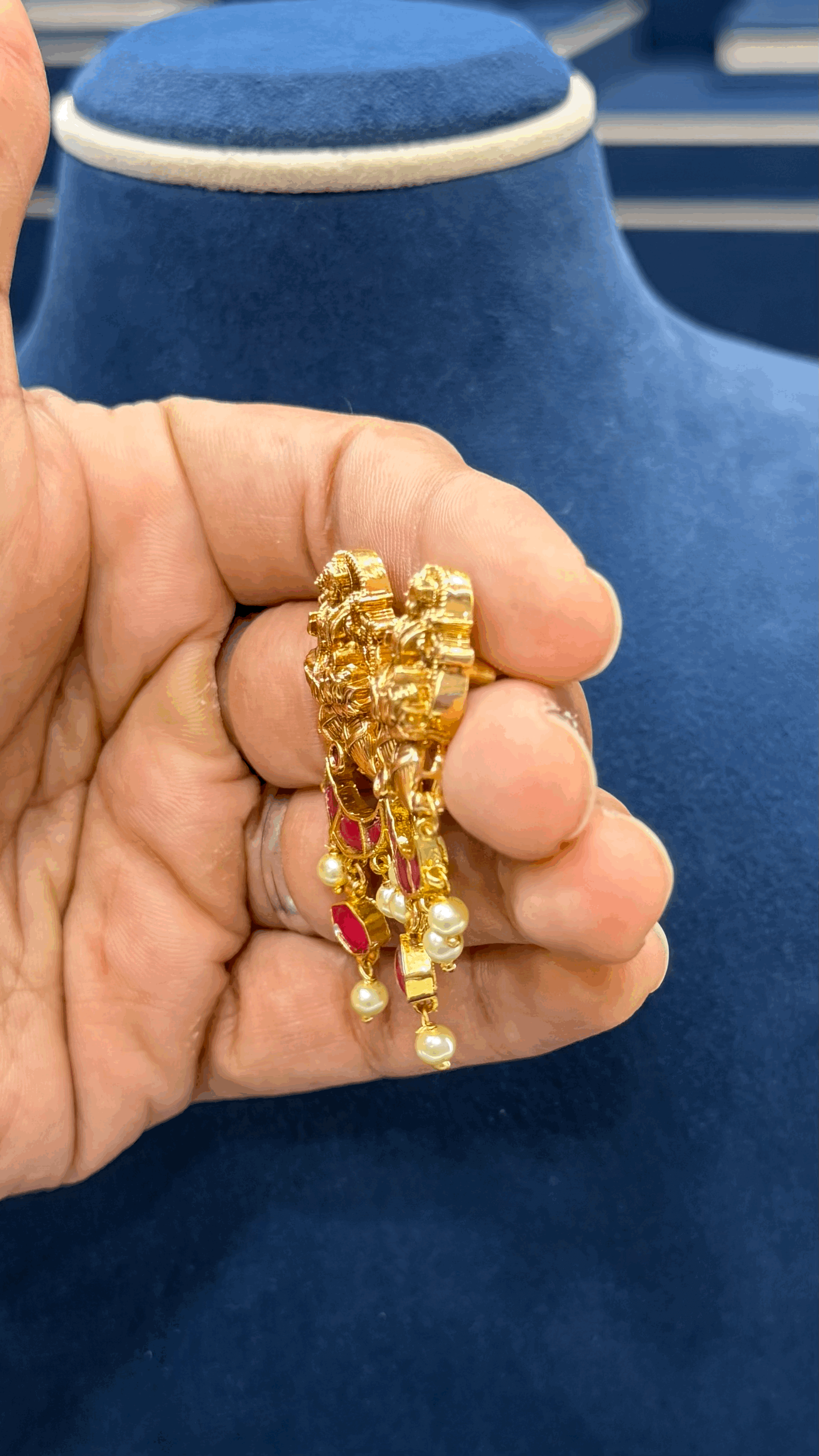 Lakshmi Devi Jadau Earings