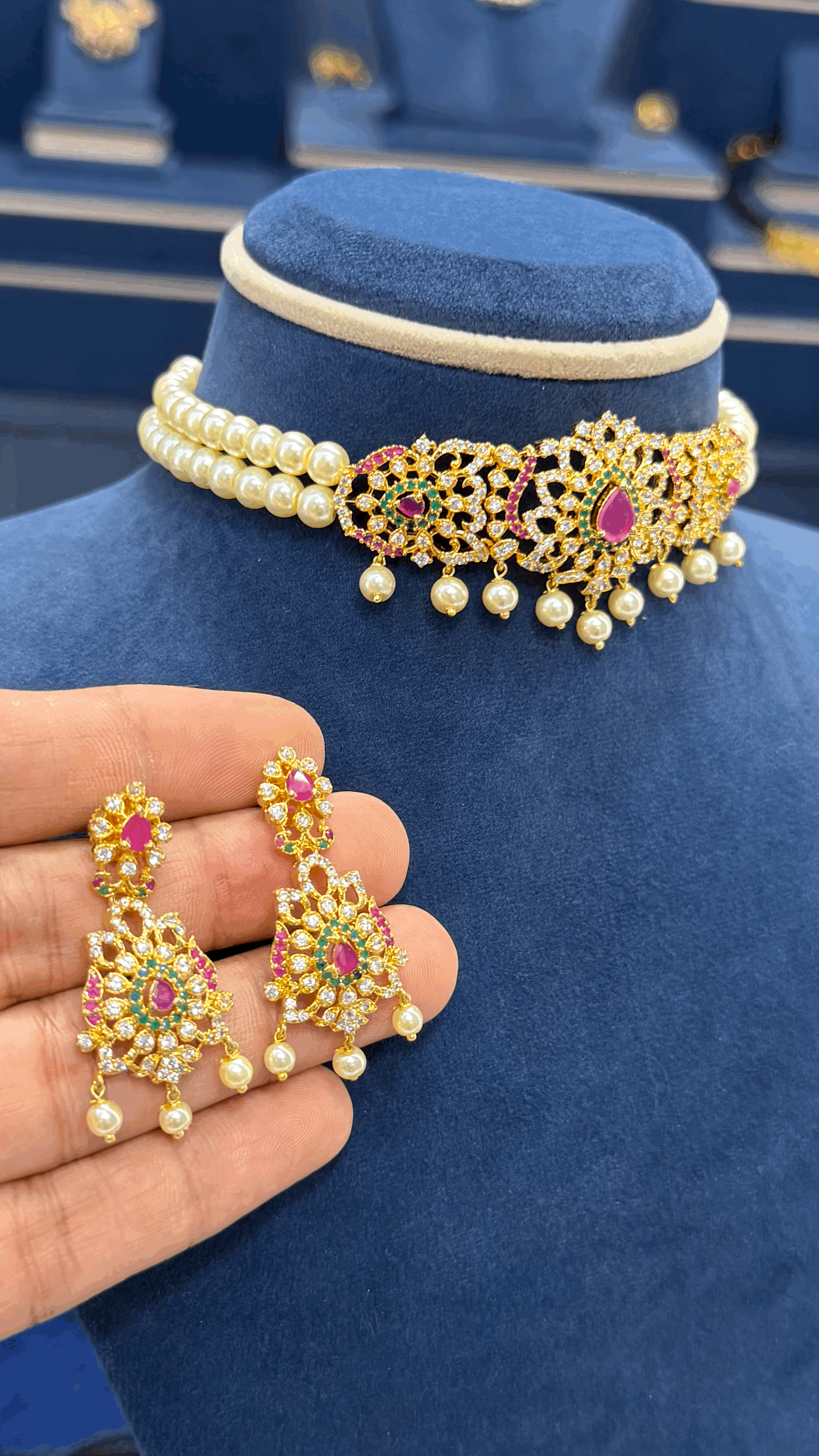 Beads Choker Neckset