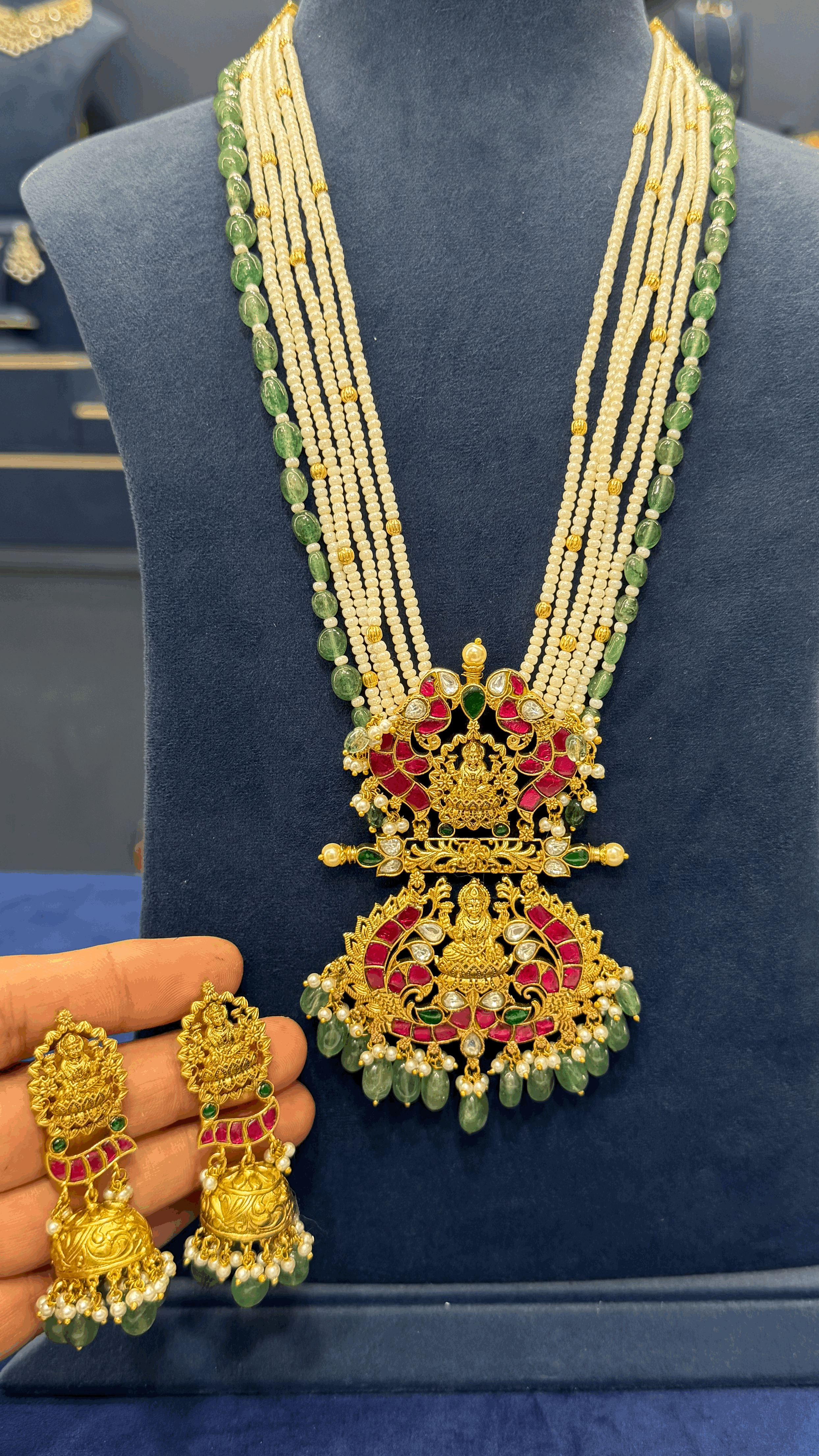 Premium Jadau Beads Haaram