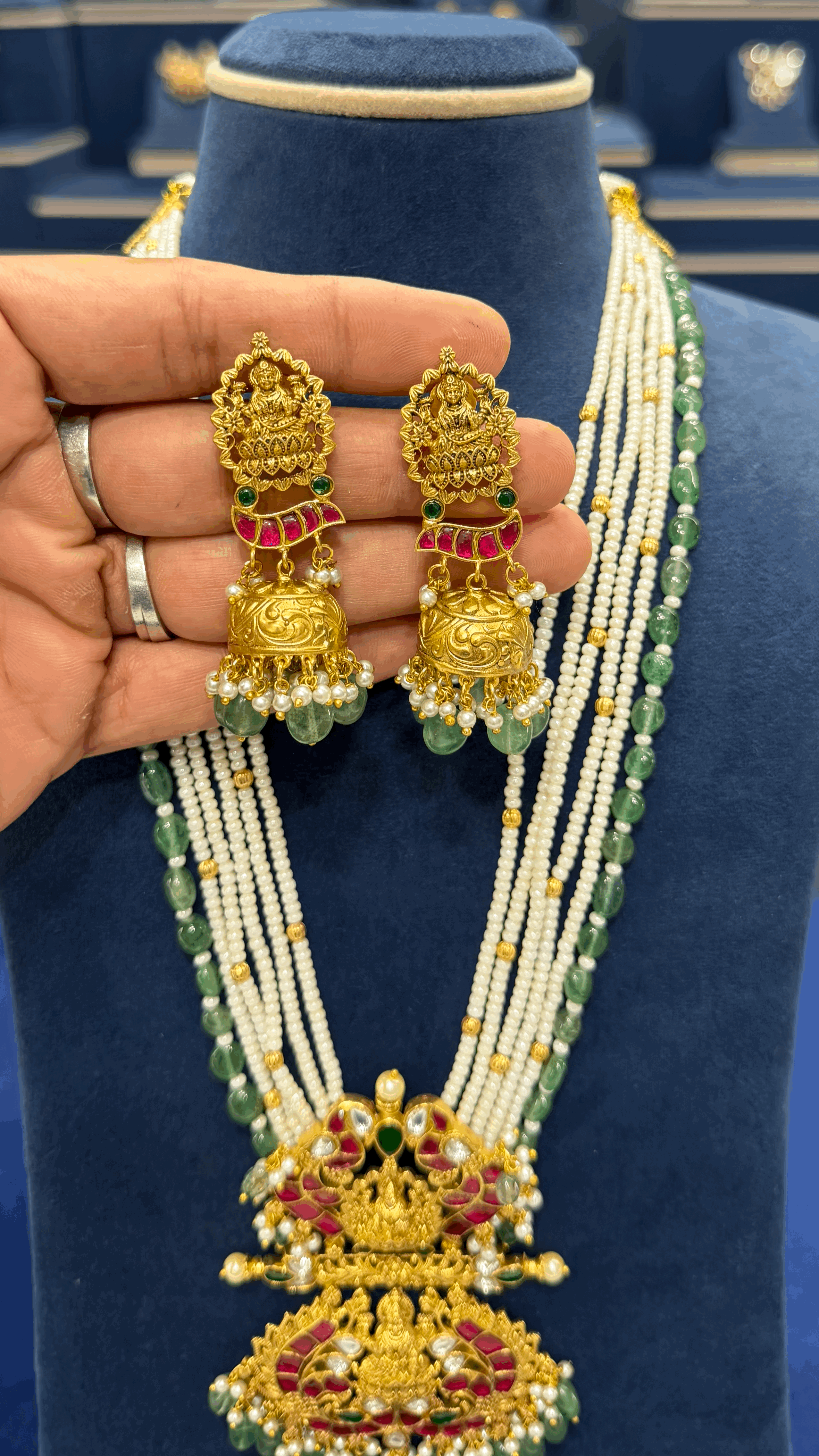 Premium Jadau Beads Haaram