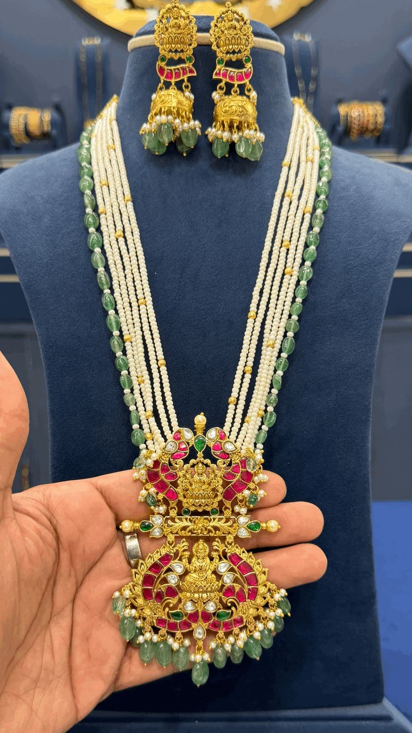 Premium Jadau Beads Haaram