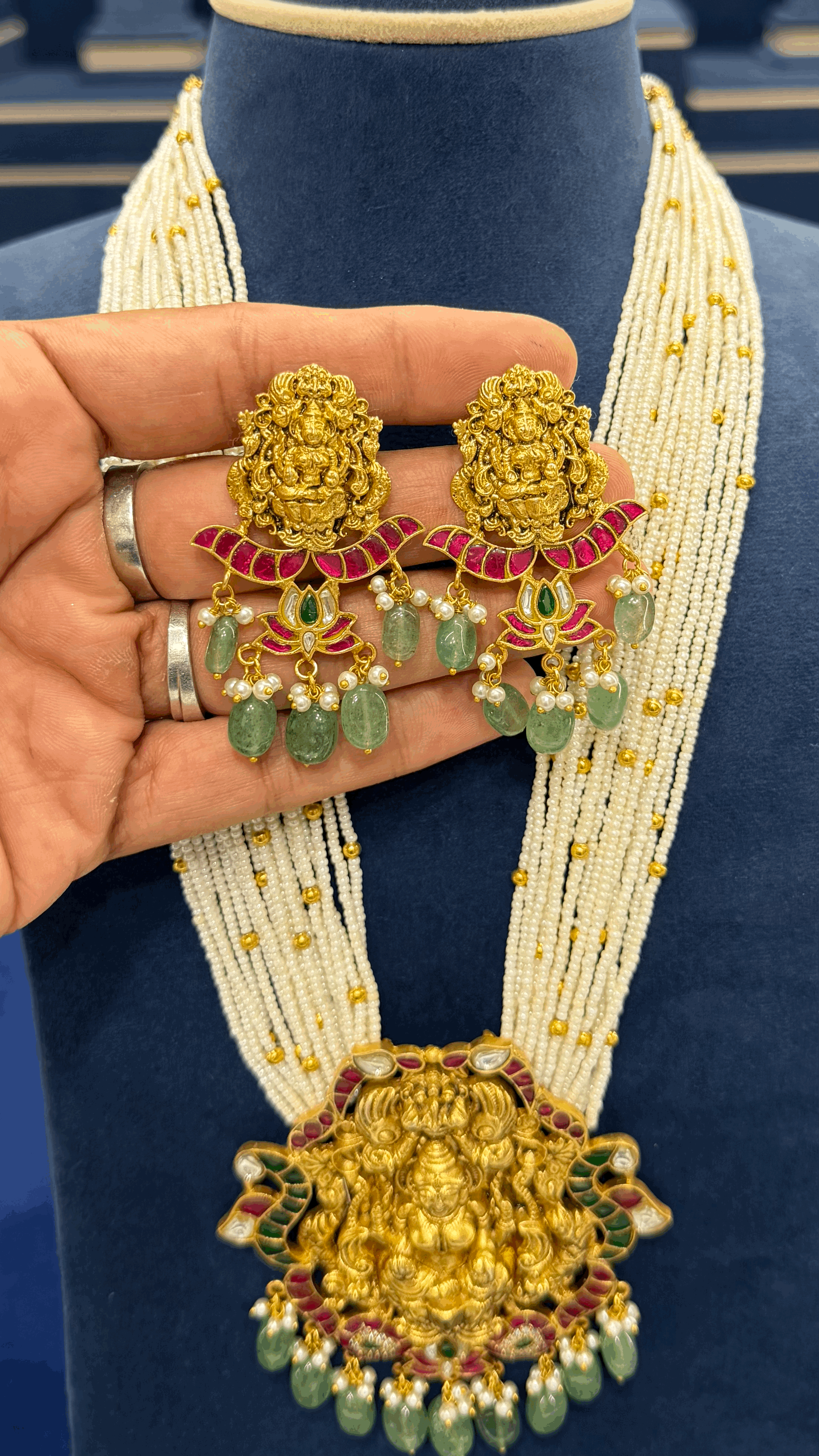 Premium Jadau Beads Haaram