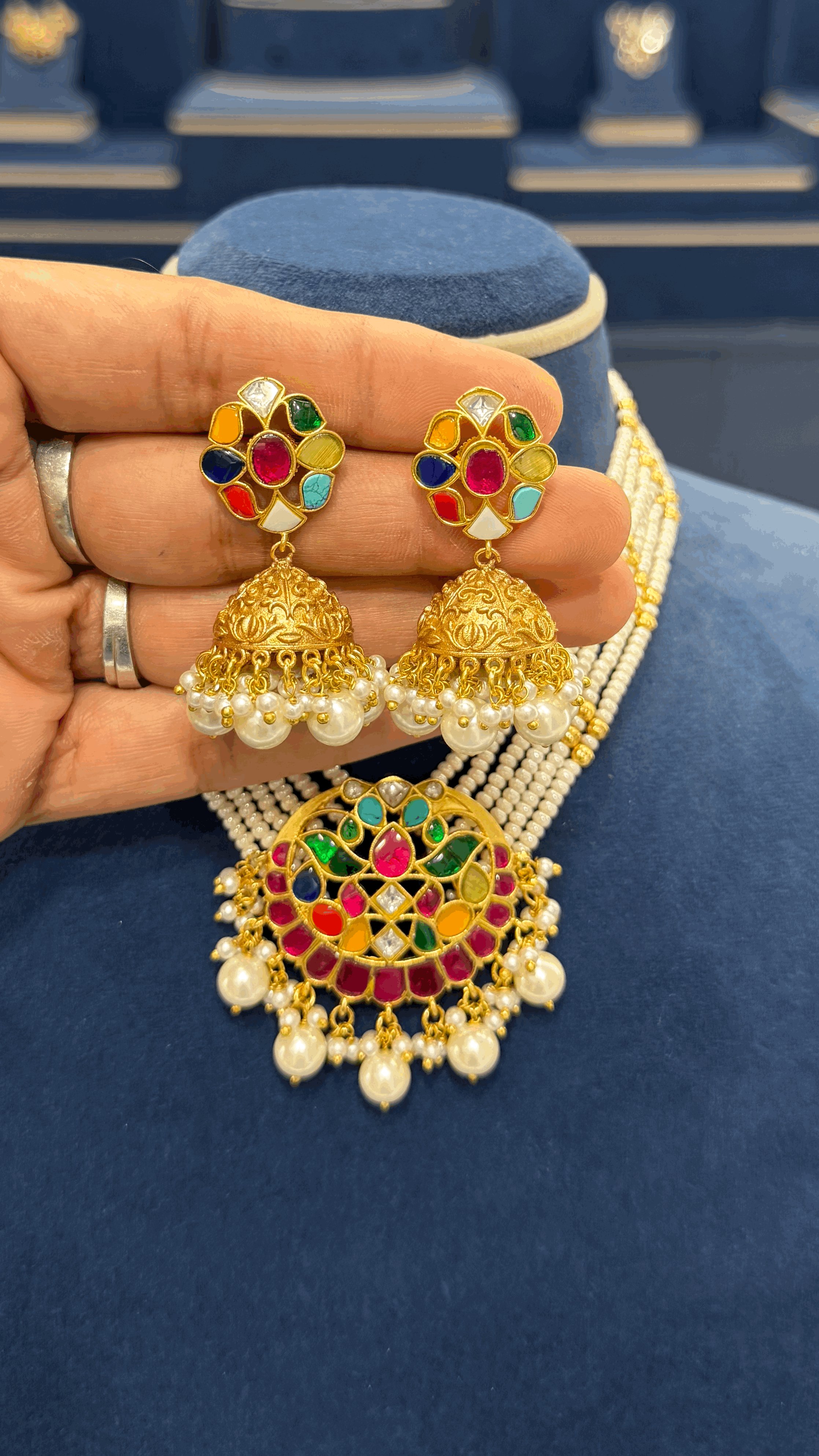 Premium Jadau Beads Set