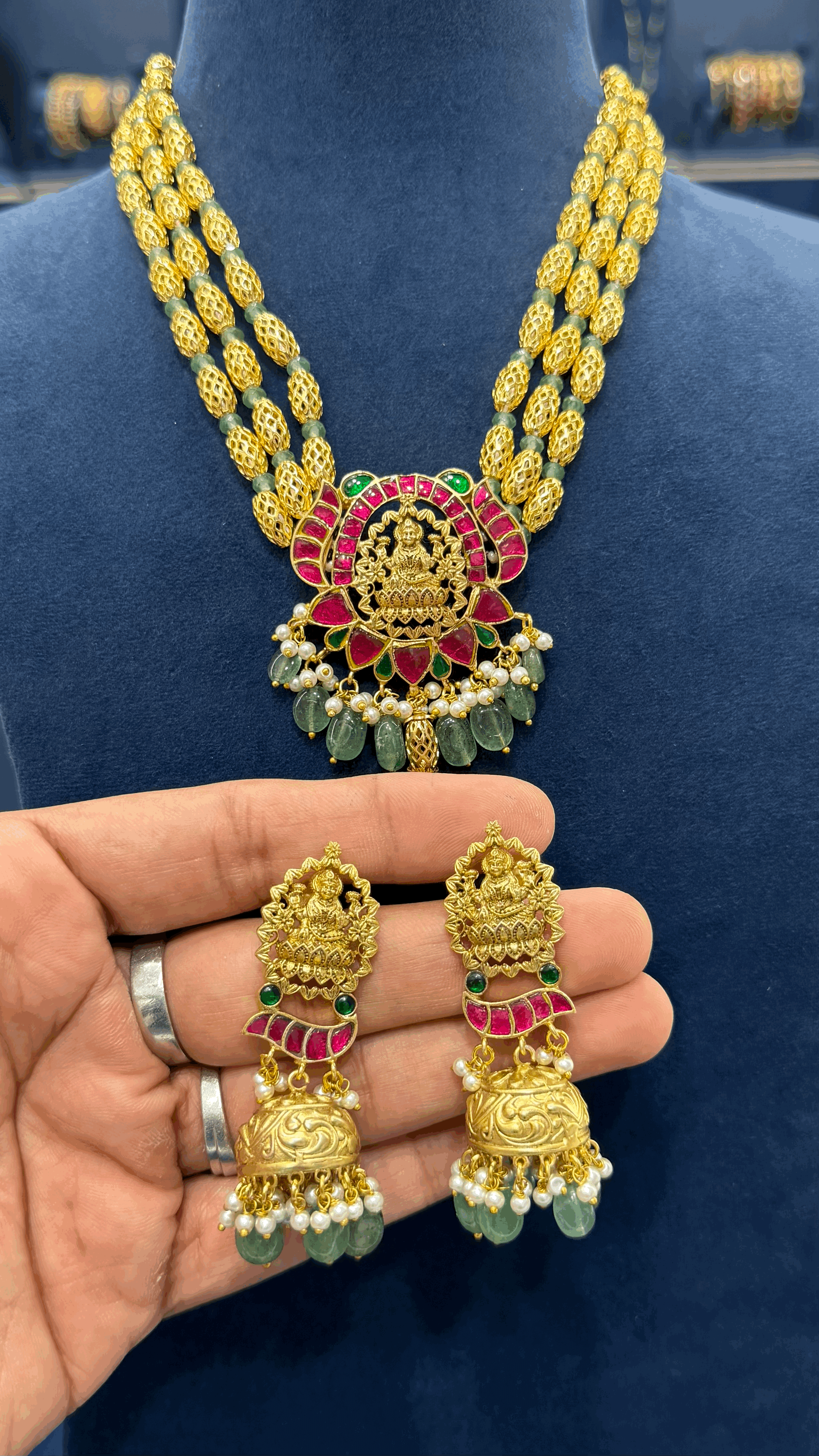 Premium Jadau Beads Set