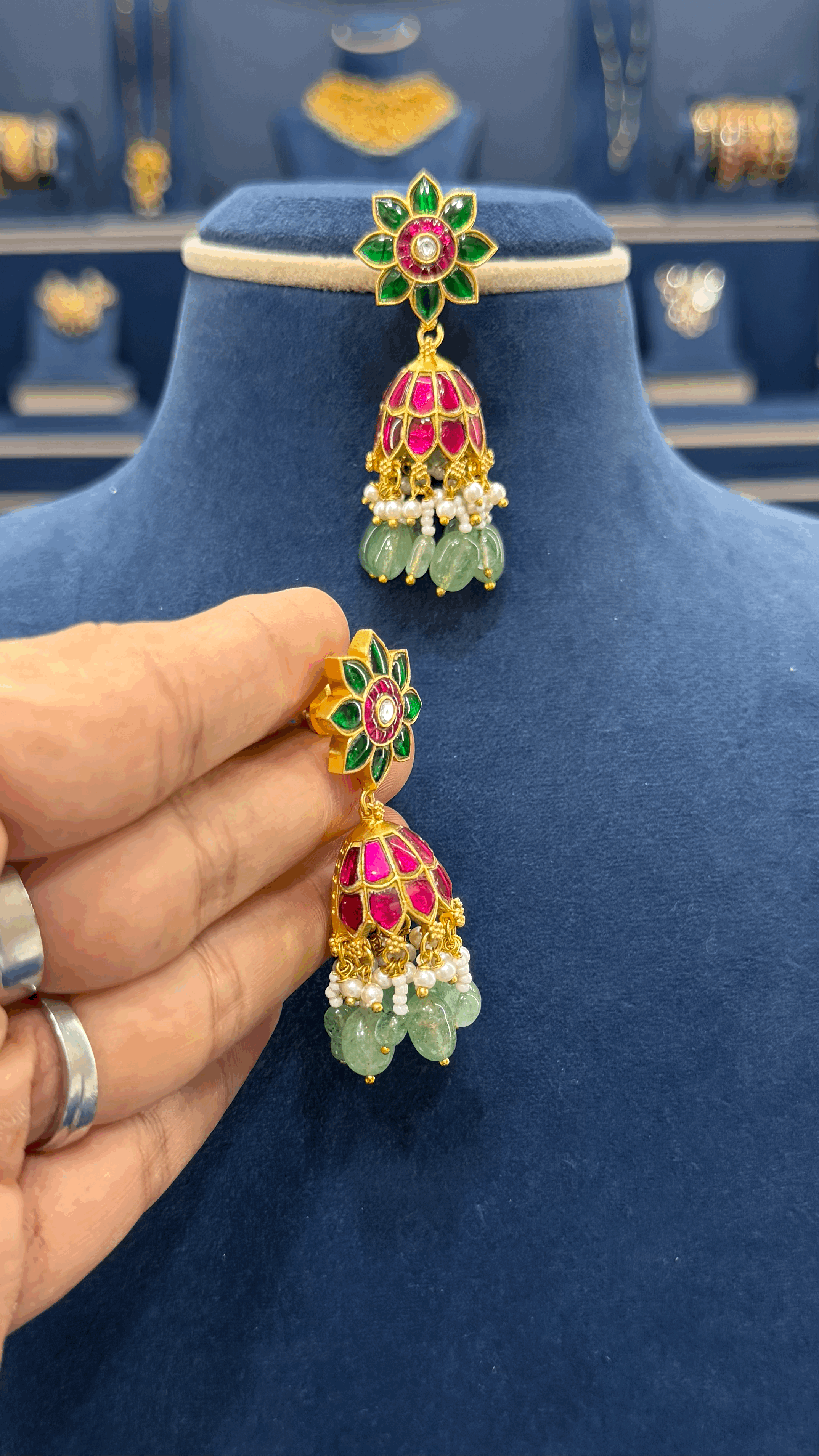 Jadau Earings