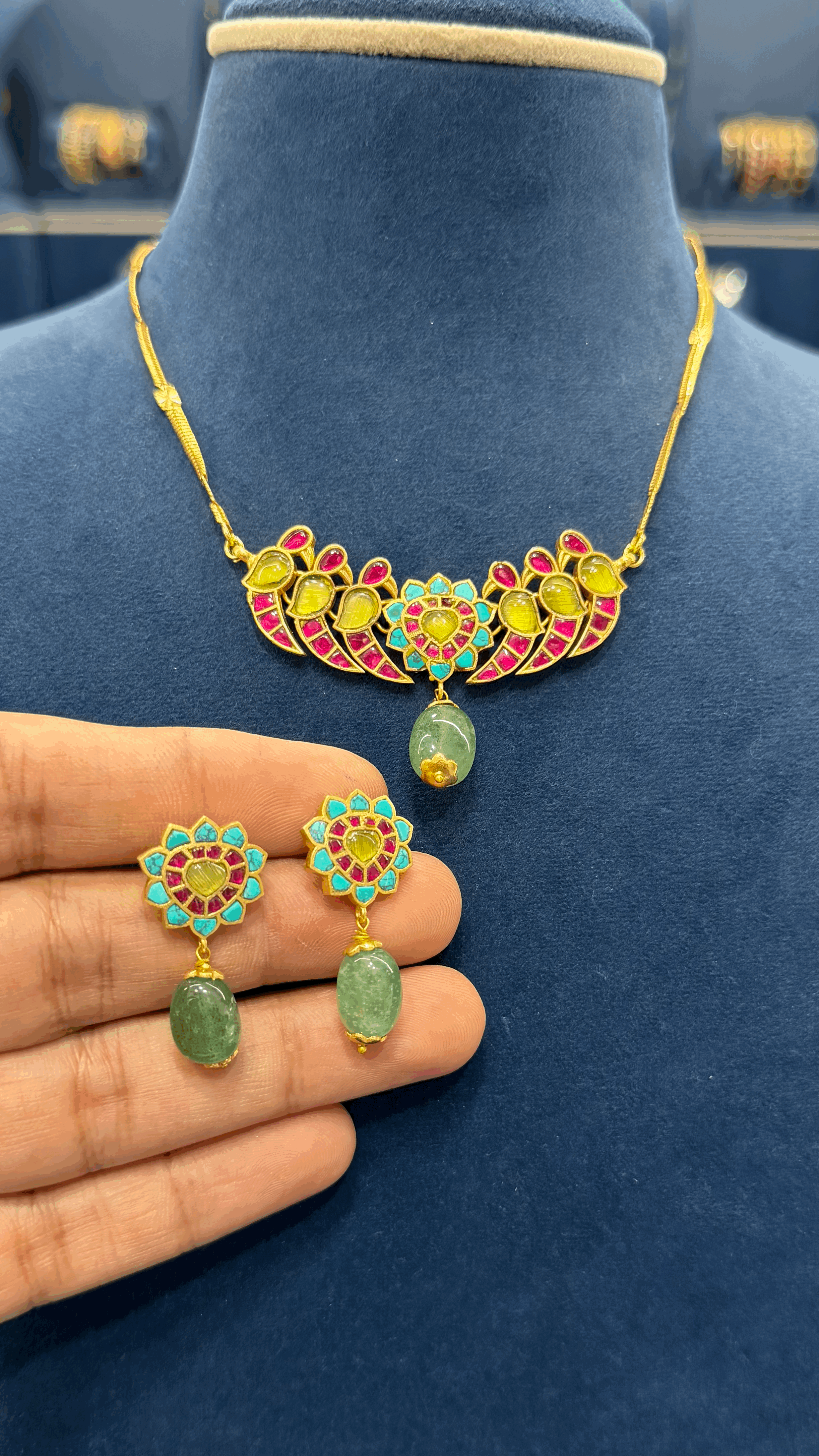 Premium Jadau Neckset