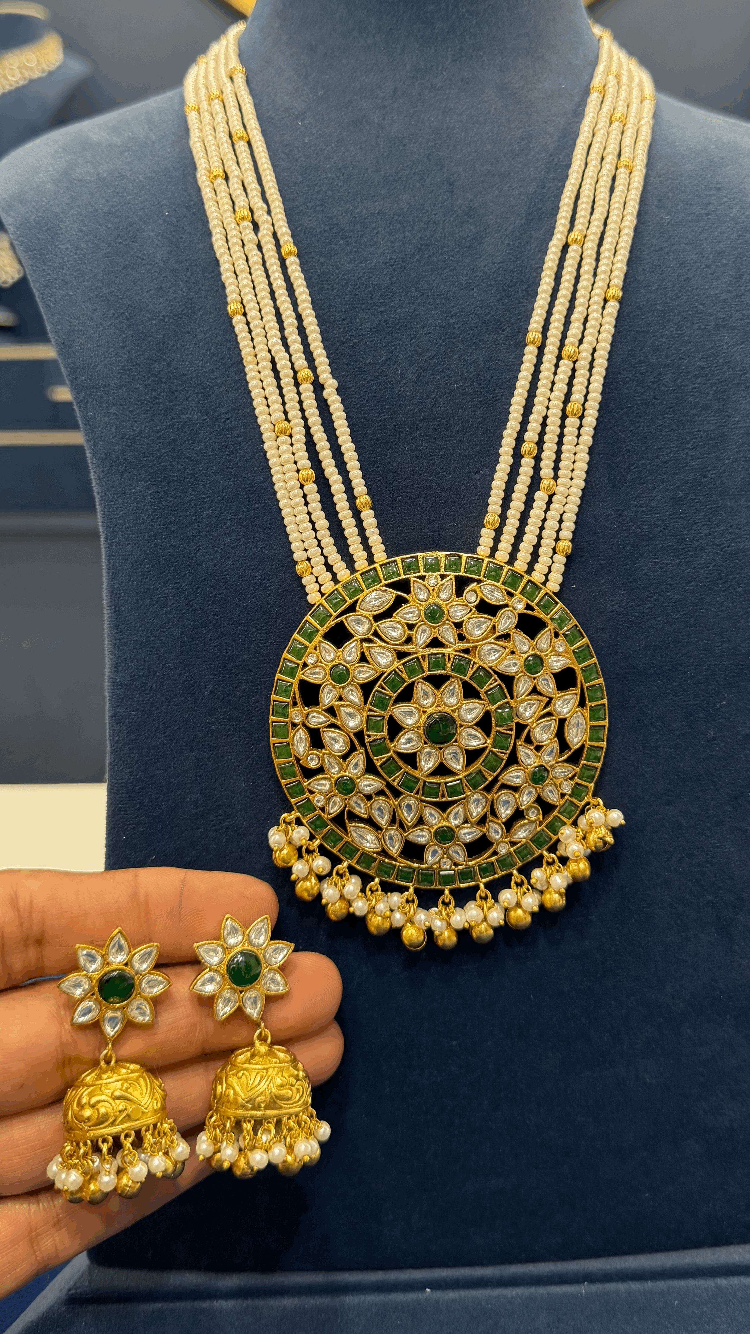 Premium Jadau Beads Haaram