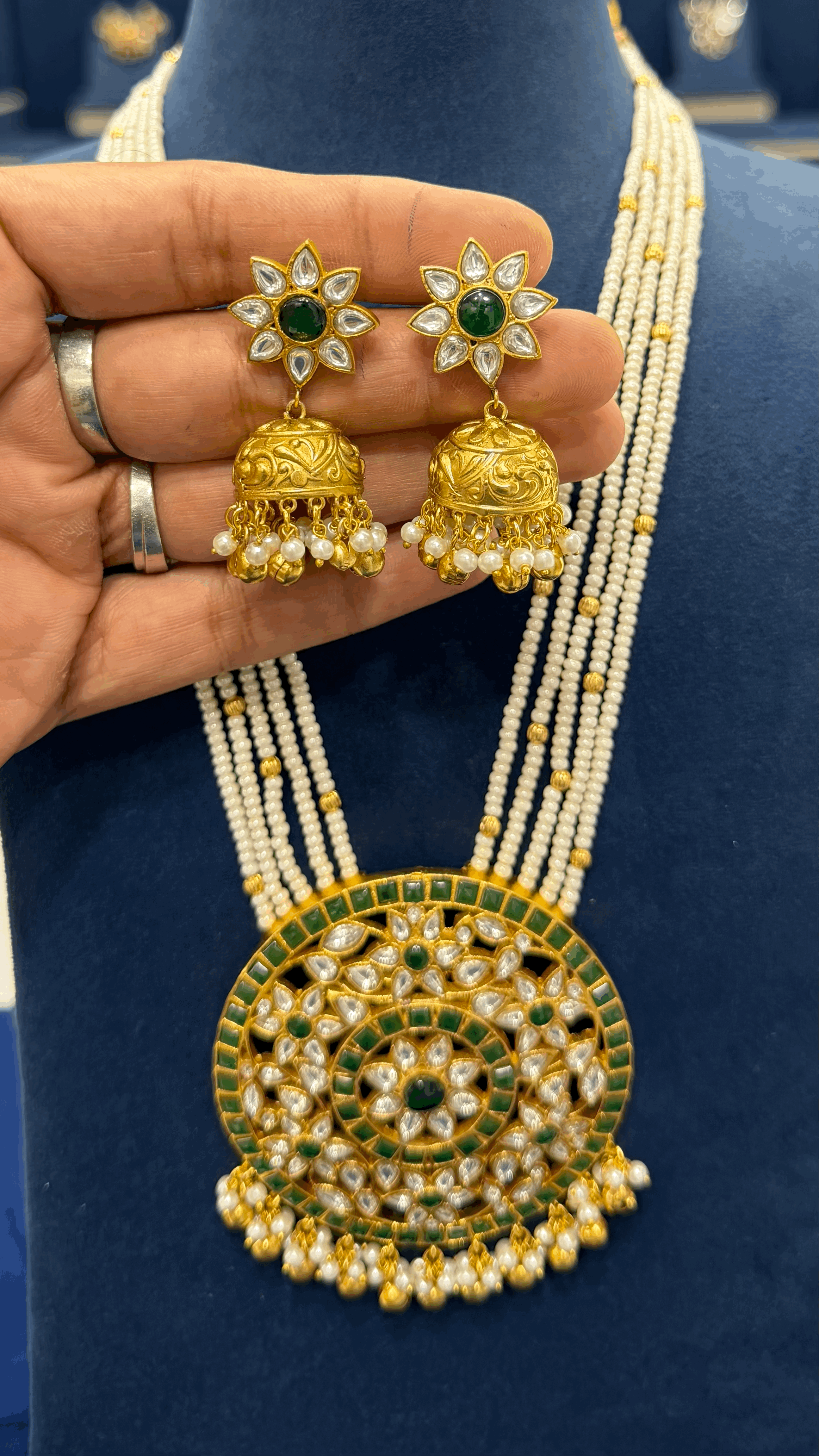 Premium Jadau Beads Haaram