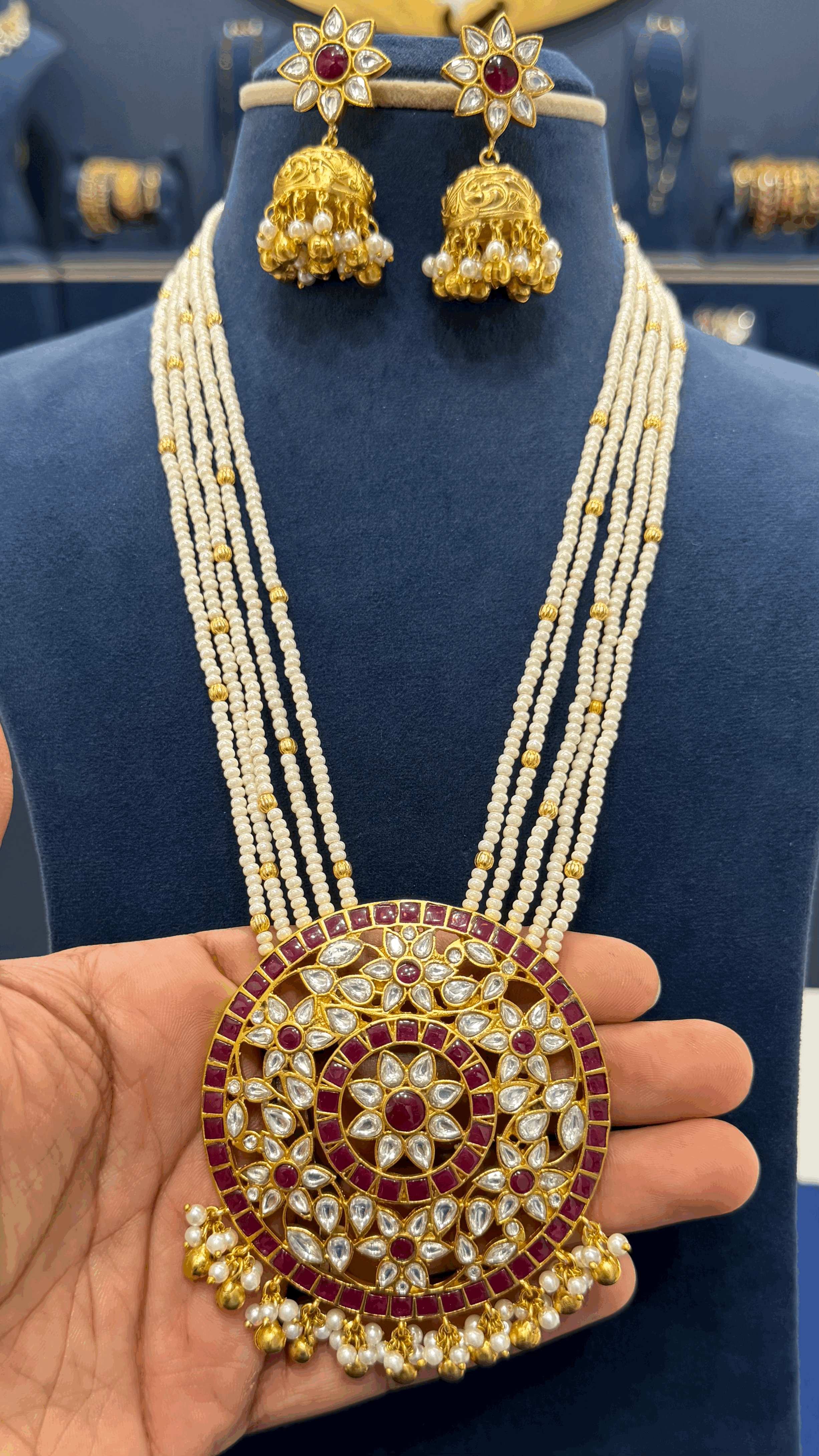 Premium Jadau Beads Haaram