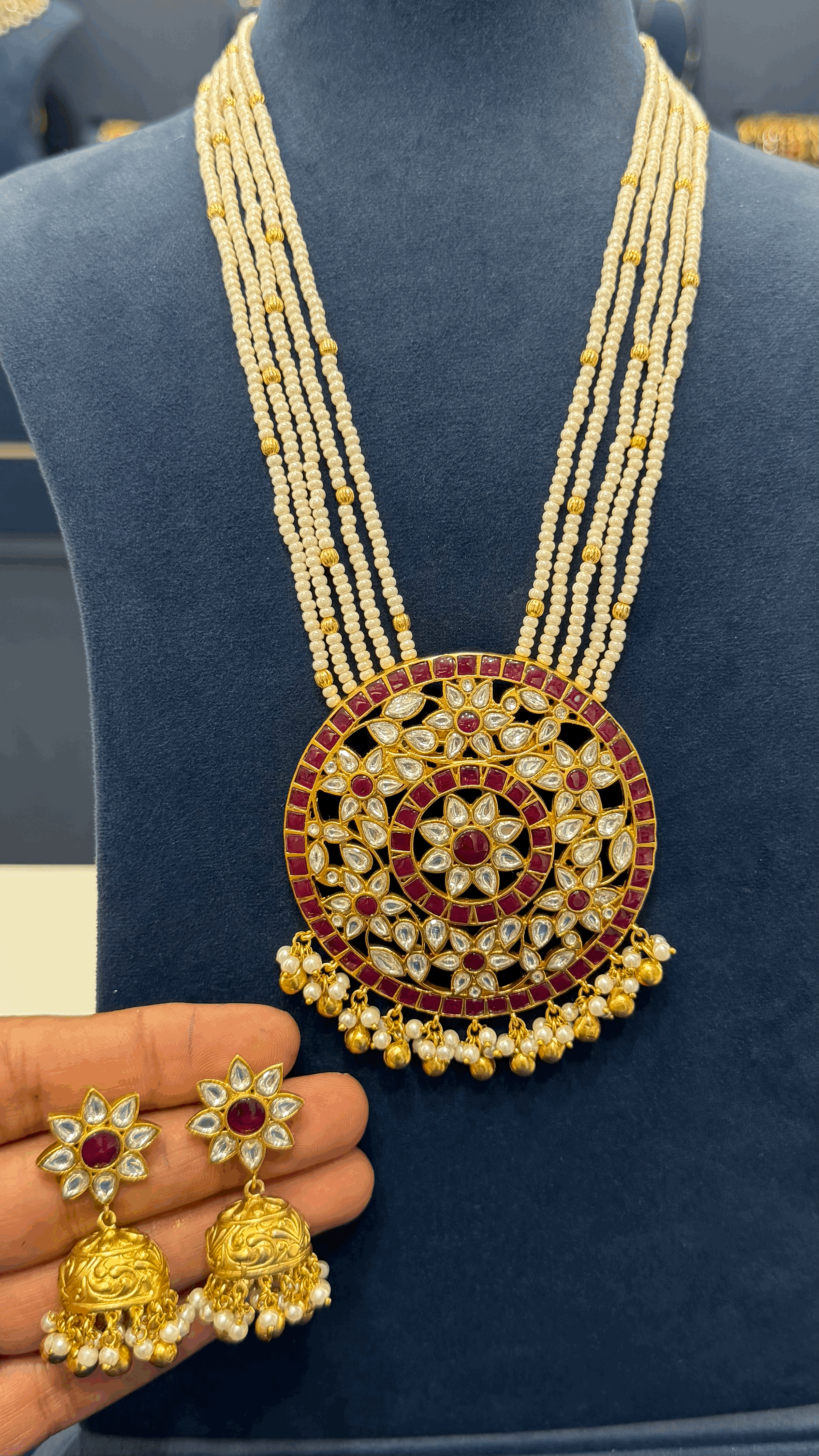 Premium Jadau Beads Haaram