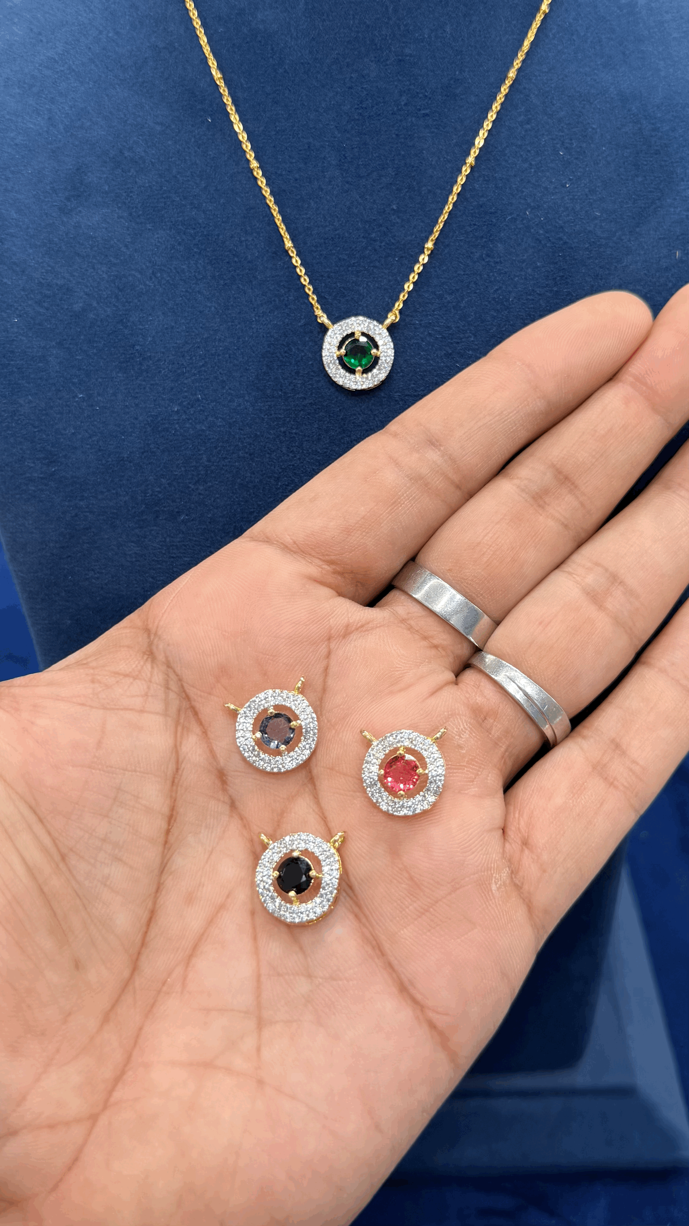 Simple Daily Wear Chain with Earings