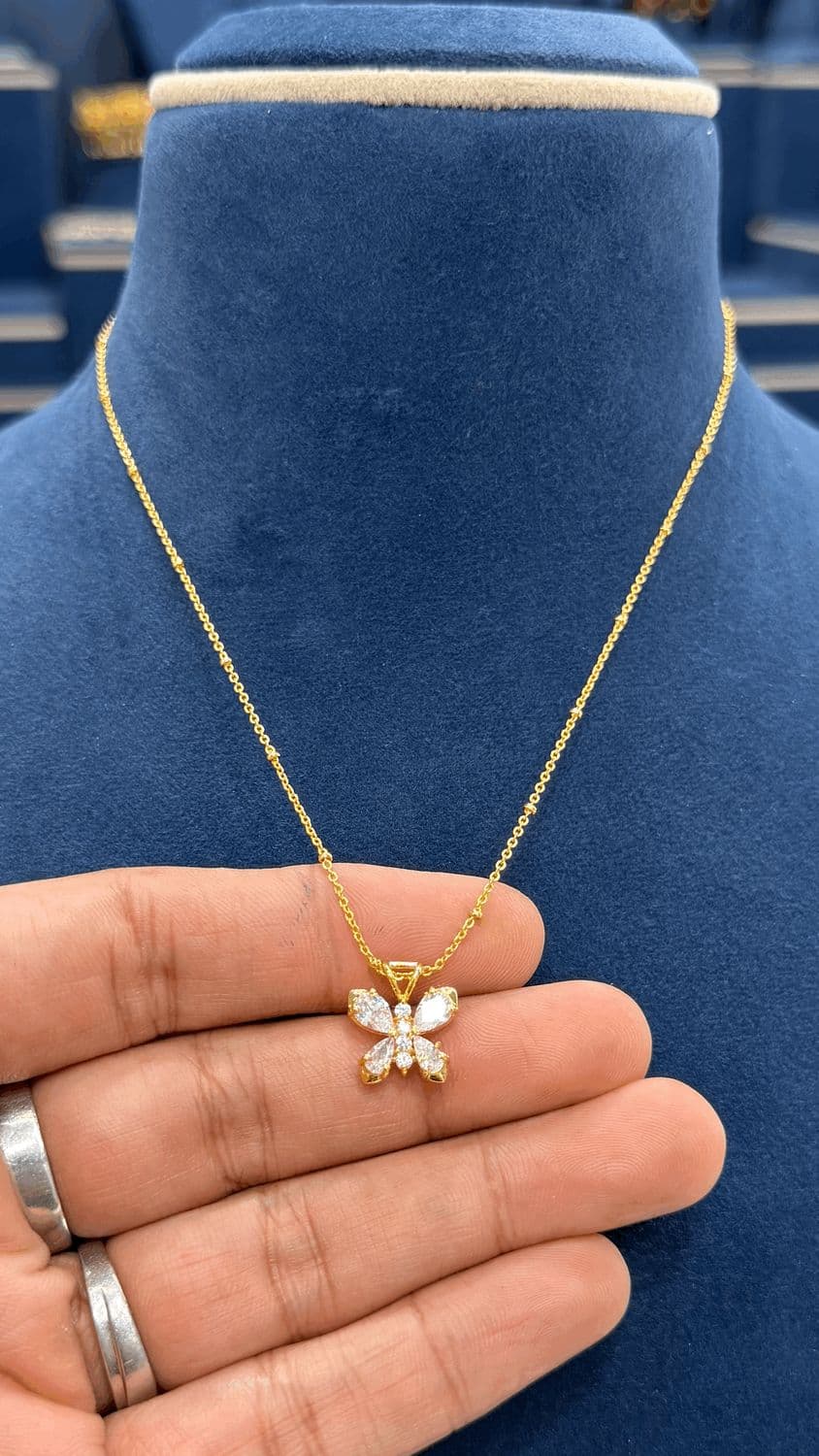 Simple Chain with Butterfly Locket